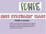 PDHPE in Schools - slide 1
