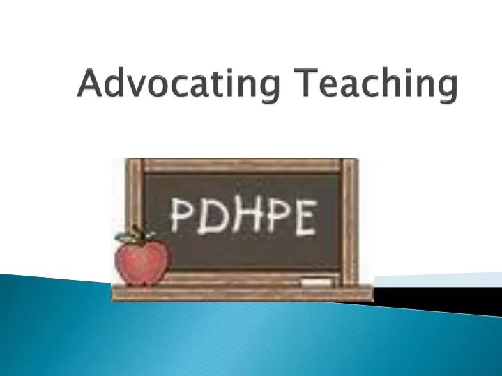 advocating teaching