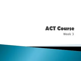 act course