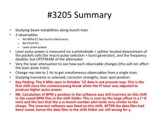 #3205 Summary
