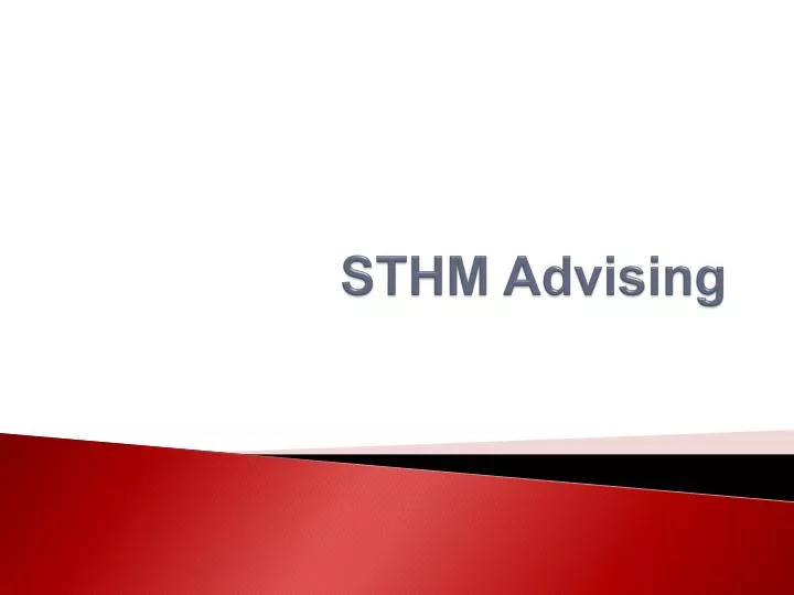 sthm advising