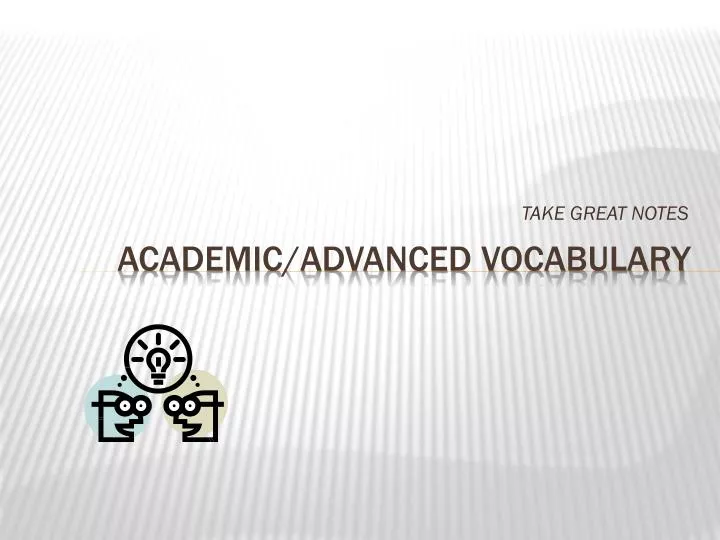 academic advanced vocabulary