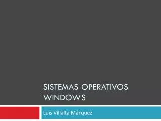sistemas operativos windows