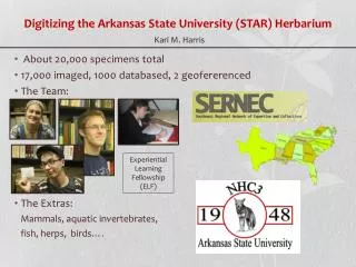 Digitizing the Arkansas State University (STAR) Herbarium