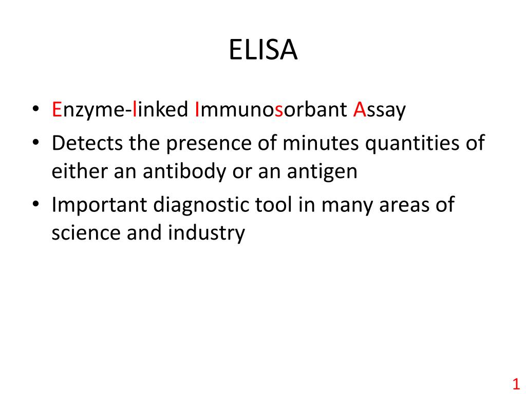 PPT - ELISA PowerPoint Presentation, free download - ID:2879609