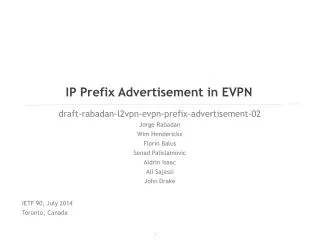 IP Prefix Advertisement in EVPN