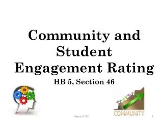 Community and Student Engagement Rating HB 5, Section 46