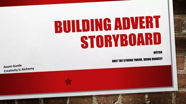 building advert storyboard