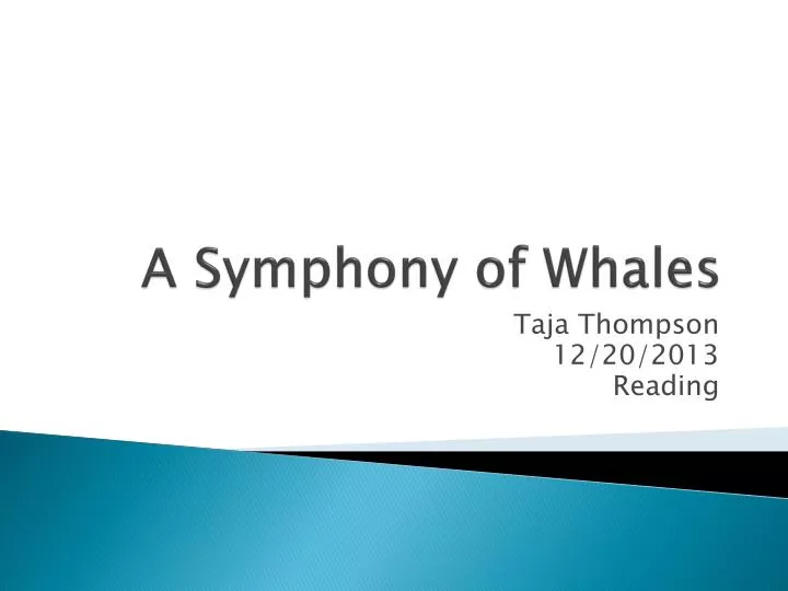 a symphony of whales