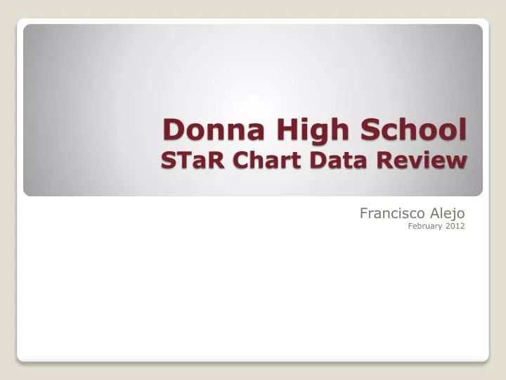 donna high school star chart data review