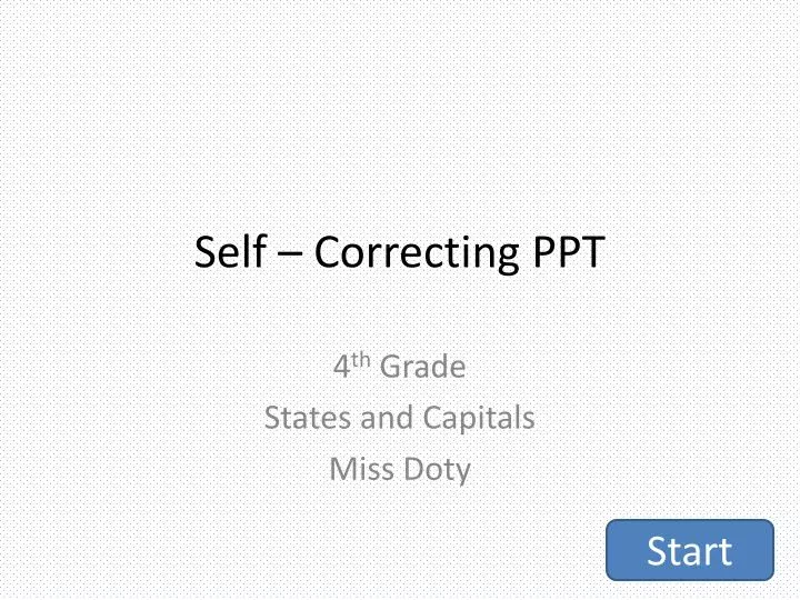 self correcting ppt