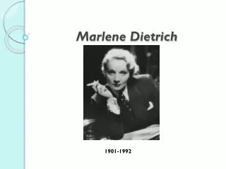 marlene dietrich