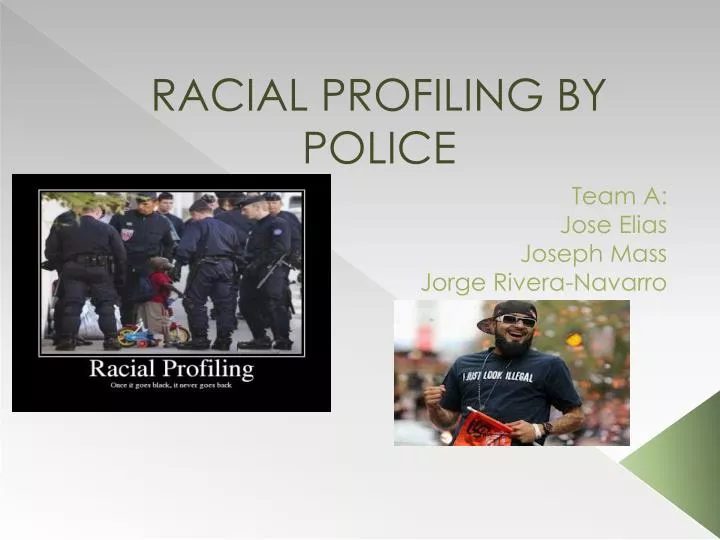 racial profiling by police