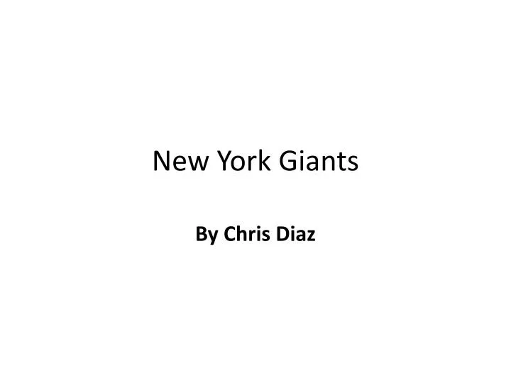 new york giants