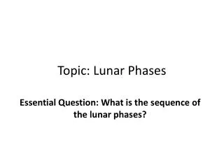 topic lunar phases