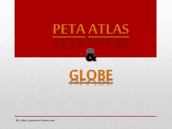 peta atlas globe