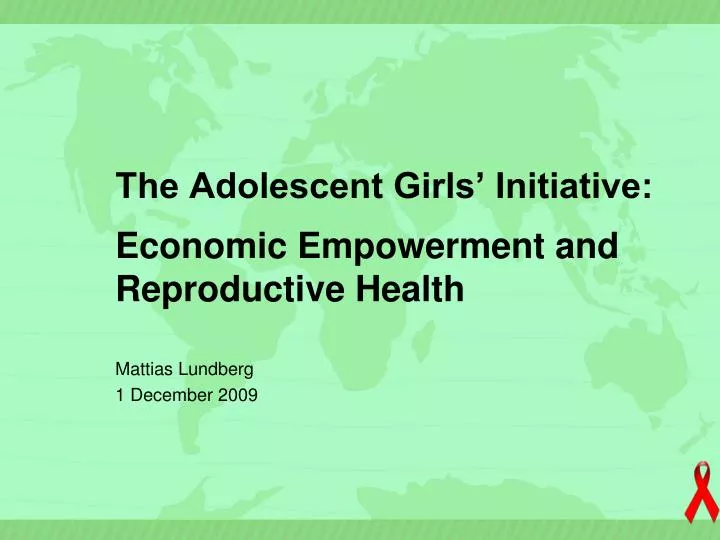 the adolescent girls initiative economic empowerment and reproductive health