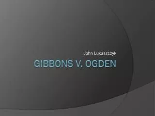 Gibbons v. Ogden