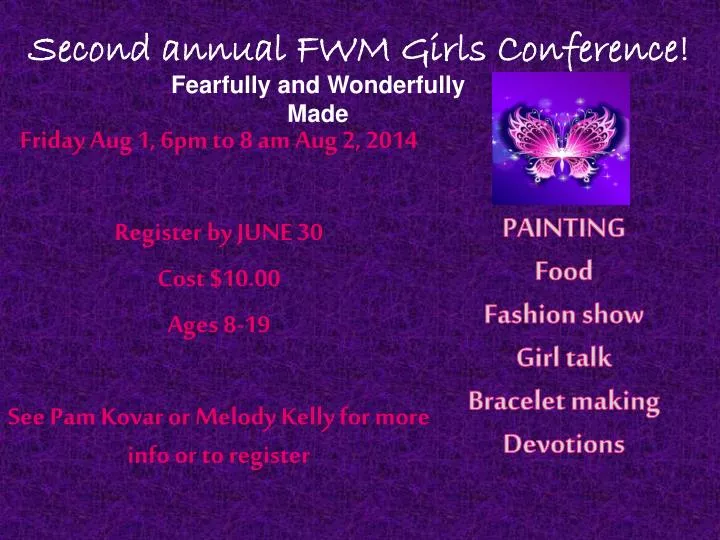 second annual fwm girls conference