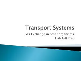 Transport Systems