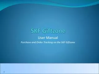 SKF Giftzone