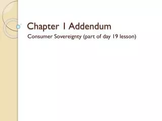 Chapter 1 Addendum