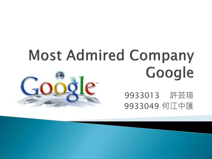 most admired company google