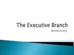 The Executive Branch - slide 1