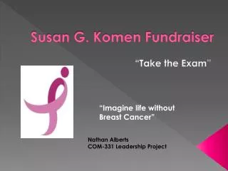 Susan G. Komen Fundraiser