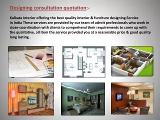 Designing consultation quotation :- 