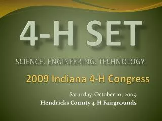 2009 Indiana 4-H Congress