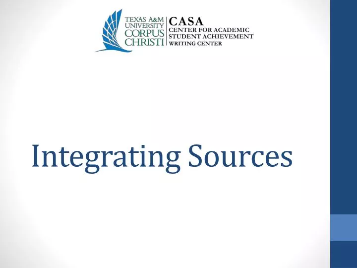 integrating sources