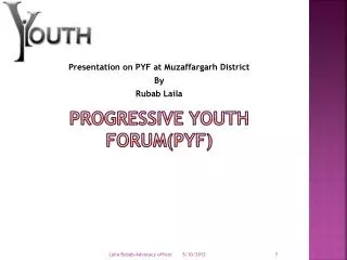 Progressive youth forum(PYF)