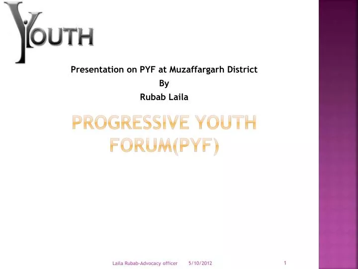 progressive youth forum pyf