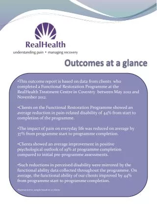 Outcomes at a glance