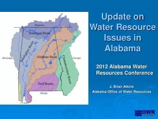 Update on Water Resource Issues in Alabama