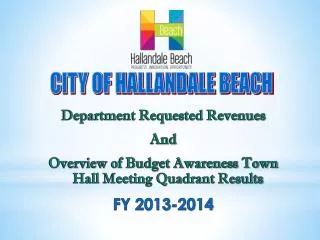CITY OF HALLANDALE BEACH