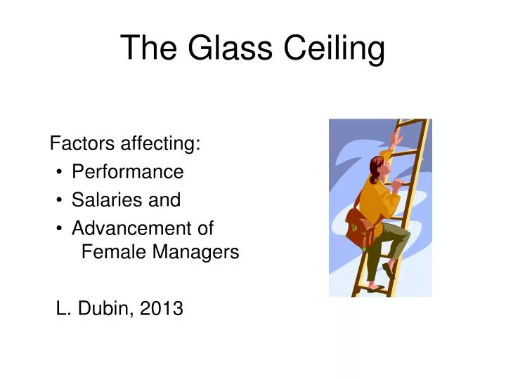 the glass ceiling