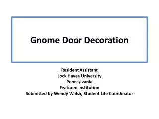 Gnome Door Decoration