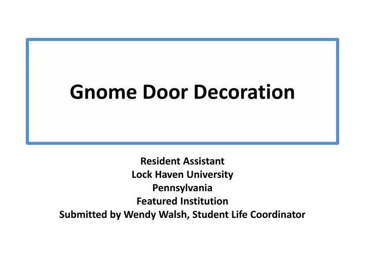 gnome door decoration