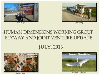 Human Dimensions Working Group flyway and joint Venture update