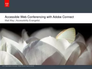 Accessible Web Conferencing with Adobe Connect
