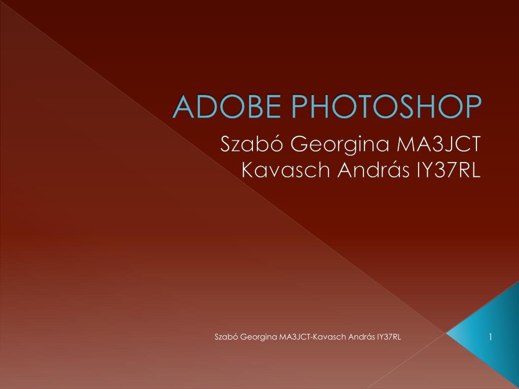 PPT - ADOBE PHOTOSHOP PowerPoint Presentation, free download - ID:2880713