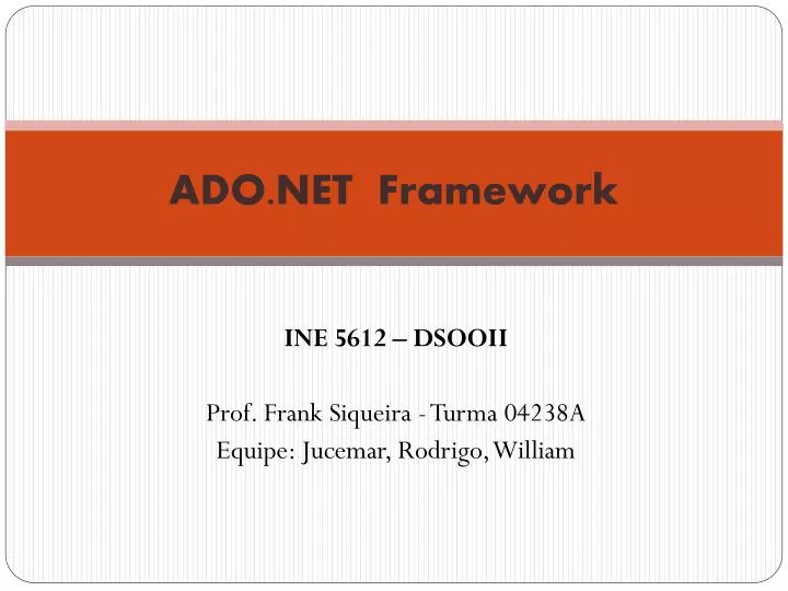 ado net framework