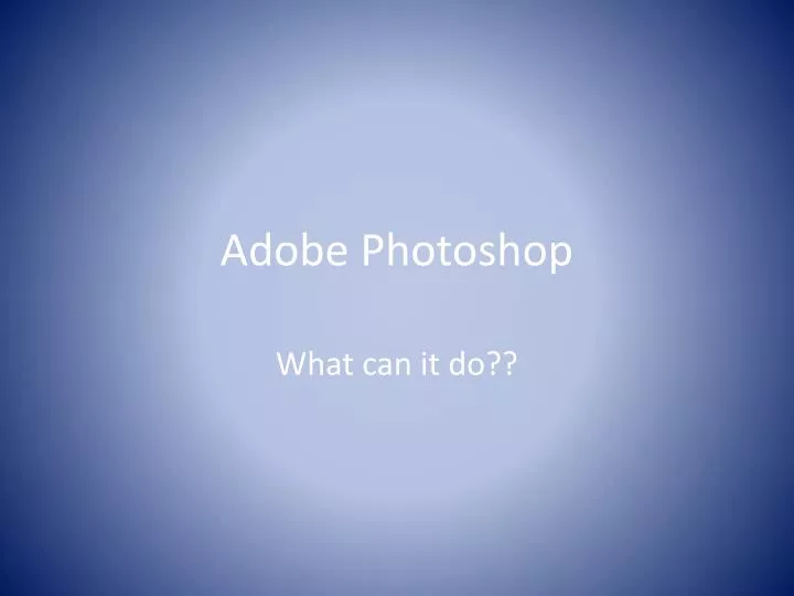 adobe photoshop