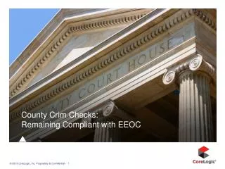 County Crim Checks: Remaining Compliant with EEOC