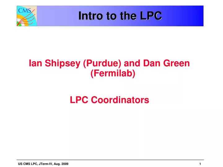 intro to the lpc