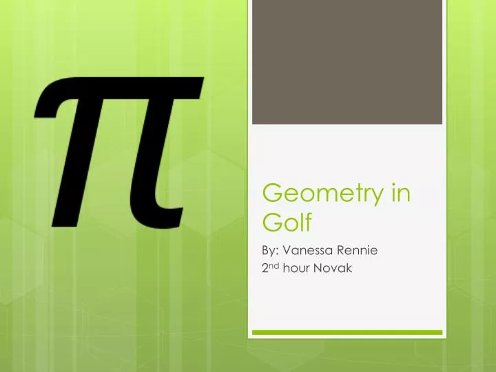 geometry in golf