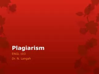 Plagiarism