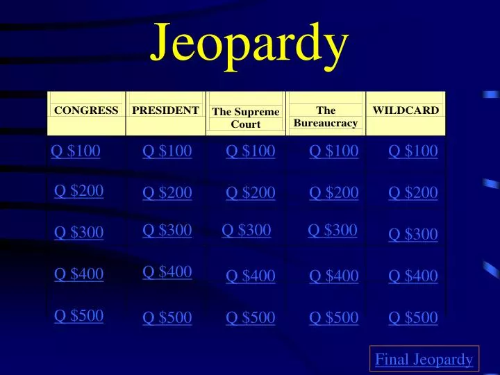 jeopardy